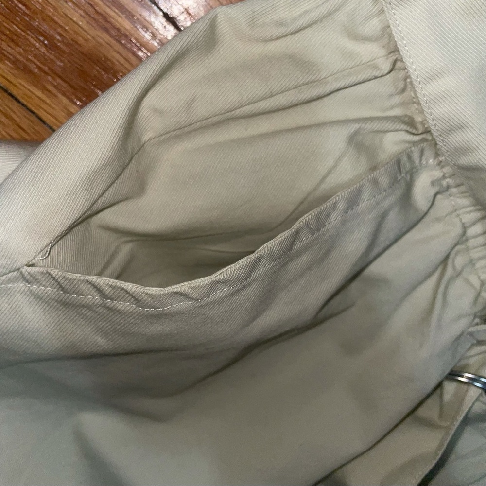 NWT BP Ivory Dove Paper Bag Belted Elastic Waist Pants - Picture 9 of 12